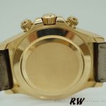 Rolex Cosmograph Daytona 116518 Yellow Gold Blue Dial 40mm Mens Replica Watch - Image 4