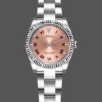 Rolex Oyster Perpetual 176234 Fluted Bezel Pink Diamond Dial 26MM Lady Replica Watch