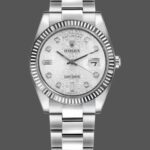 Rolex Day-Date 118239 Jubilee Silver Dial 36mm Unisex Replica Watch