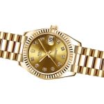 Rolex Datejust 179178 Champagne Diamonds Dial Yellow Gold 26MM Lady Replica Watch - Image 3