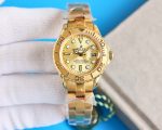 Rolex Yacht-Master 169628 Yellow Gold Champagne Dial 29mm Lady Replica Watch - Image 2