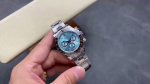 Rolex Platinum Cosmograph Daytona Ice Blue Ice Blue Diamond Baguette Mark 126506 0002 - Image 2