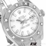 Rolex Masterpiece Pearlmaster 80319 White Dial 29MM Lady Replica Watch - Image 3