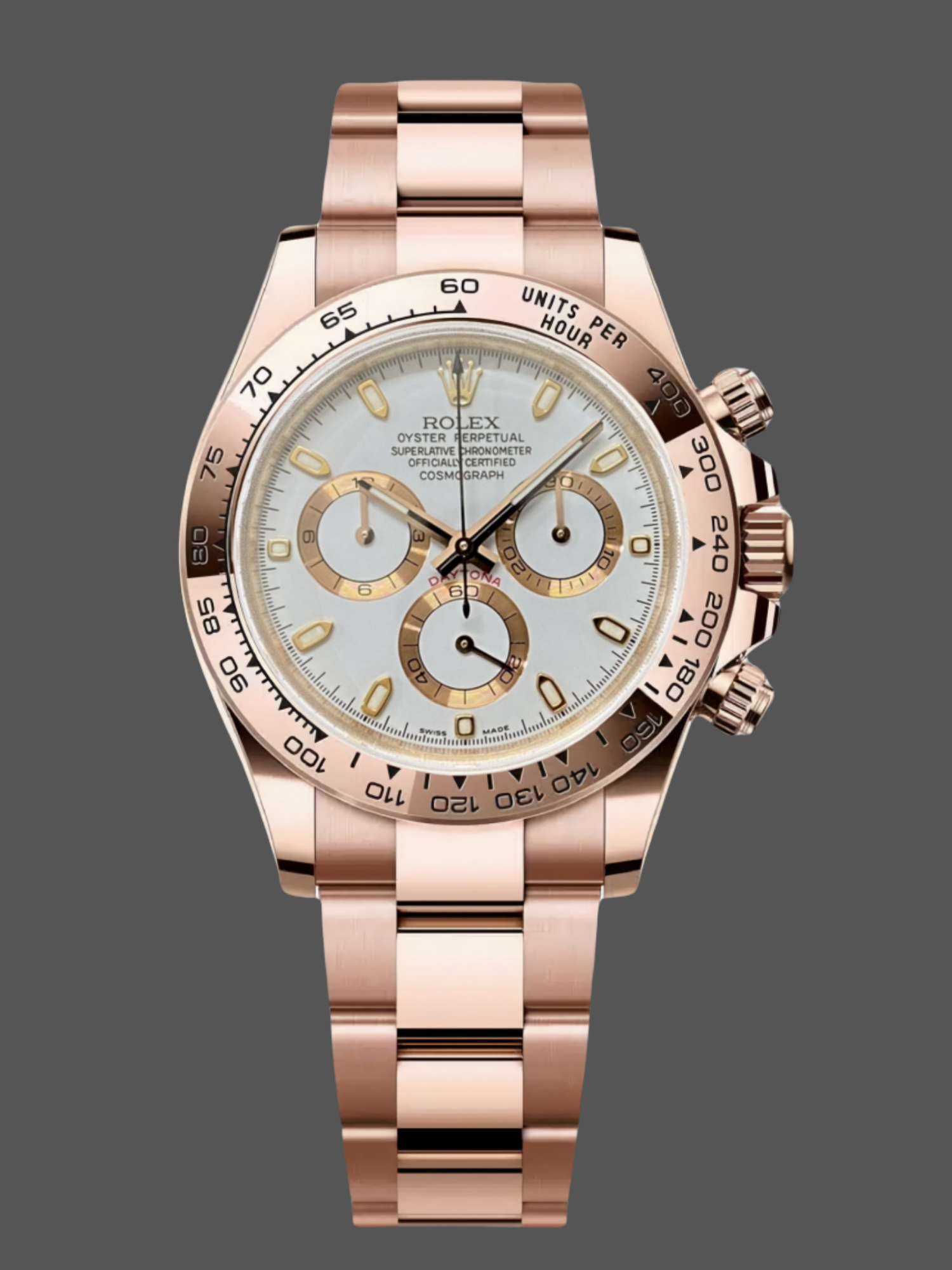 2D8935D0-7722-6DA0-9ABB-9D246EC6D3B4 Rolex Daytona 126508 18K Rose Gold White Dial Men's Watch - Image 1