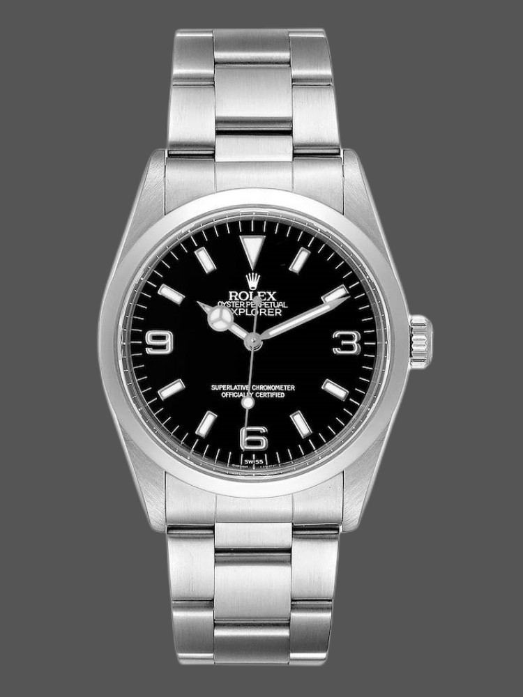 2D9D17D5-F83A-6A77-6908-18024D62168F Rolex Explorer SRL156 14270 Stainless Steel Black Dial 36MM Mens Replica Watch - Image 1