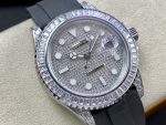 Rolex Yacht Master 226679TBR White Gold 42mm Baguette Diamond Watch - Image 4