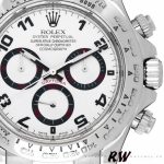 Rolex Daytona 116519 Black Alligator Leather strap White Dial 40mm Mens Replica Watch - Image 2