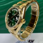 Rolex Day-Date 118238 Yellow Gold Green Dial 36mm Unisex Replica Watch - Image 3