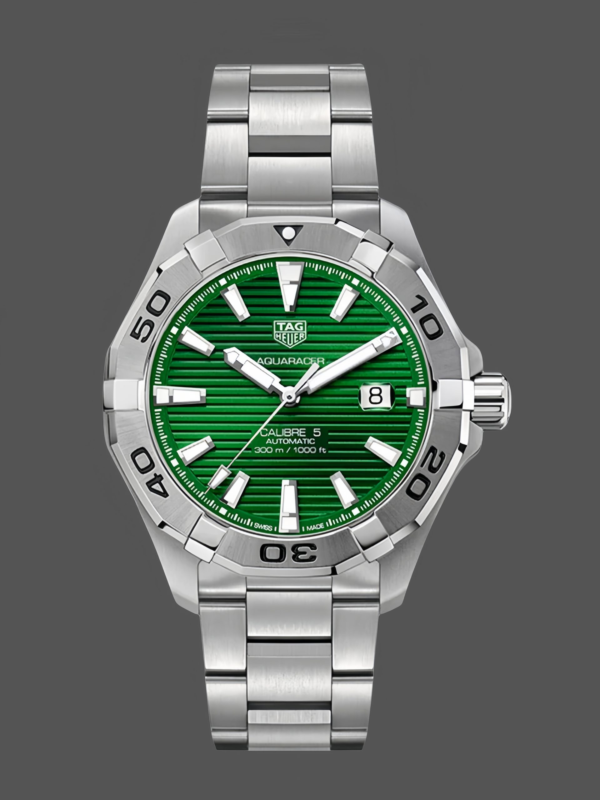 2FD074D8-4216-AFF7-AB8D-387191D9C17C Tag Heuer Aquaracer Automatic Green WAY2015.BA0927 43mm - Image 1
