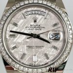 Rolex Day-Date 228349RBR Meteorite Dial Diamond Bezel 40mm Mens Replica Watch - Image 11