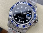 Rolex GMT Master AMG 126710BLRO 40mm With Dual Time Black Dial Diamond Watch - Image 5