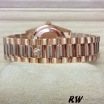 Rolex Day-Date 118235 Pink Roman Numeral dial 36mm Lady Replica Watch - Image 6