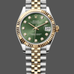 Rolex Datejust 31mm Stainless Steel and Yellow Gold 278273 0003 Green Jubilee
