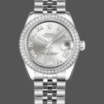 Rolex Datejust 178384 Stainless Steel Silver Roman Dial 31MM Lady Replica Watch