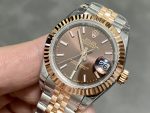 Rolex Datejust 28 Chocolate Index Steel & Rose Gold m279171 0017 - Image 6
