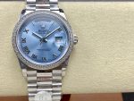 Rolex Day Date 36 Diamond Bezel Ice Blue Roman Dial m128396tbr 0019 - Image 3