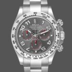 Rolex Cosmograph Daytona 116509 Gray Arabic Dial White Gold 40MM Mens Replica Watch