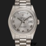 Rolex Day-Date 118209 White Gold Silver Dial Automatic 36mm Unisex Replica Watch - Image 2
