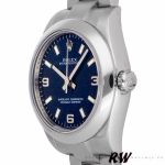 Rolex Oyster Perpetual 177200 Blue Arabic Dial Domed Bezel 31mm Lady Replica Watch - Image 3