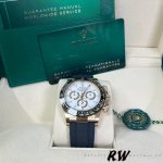 Rolex Cosmograph Daytona 116518LN White Dial Black Rubber Strap 40mm Mens Replica Watch - Image 17