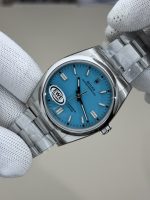2024 Rolex Oyster Perpetual 126000 Stainless Steel Baby Blue Dial Replica Watch - Image 6