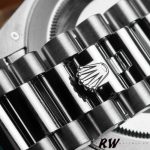 Rolex Day-Date 118206 Ice Blue Dial Polished Platinum Bezel 36mm Unisex Replica Watch - Image 6