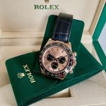 Rolex Cosmograph Daytona 116515LN Leather strap Black Pink Dial 40mm Mens Replica Watch - Image 2