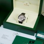 Rolex Daytona 116519 Black Alligator Leather strap silver Dial 40mm Mens Replica Watch - Image 6