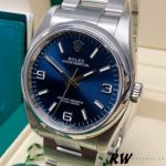 Rolex Oyster Perpetual 116000 Blue Dial 36mm Automatic Unisex Replica Watch - Image 3