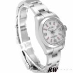 Rolex Oyster Perpetual 176200 Silver Dial Pink Luminous Markers 26MM Lady Replica Watch - Image 2