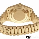 Rolex Day-Date 228348RBR Silver Diagonal Motif Dial Diamond Bezel 40mm Mens Replica Watch - Image 6