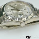Rolex Day Date 118339 Silver Dial Fluted Bezel 36mm Unisex Replica Watch - Image 4
