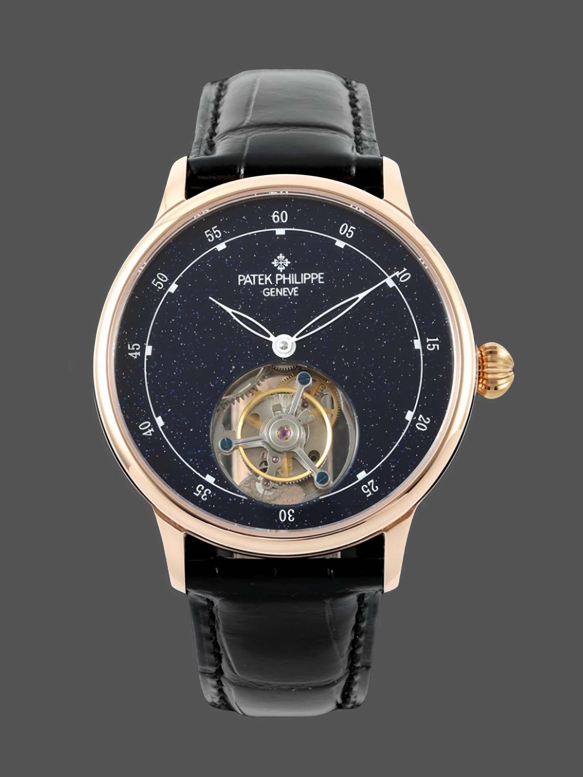 341E27C5-B0F7-1E27-3C59-8C4BEDA9B2F8 Patek Philippe Grand Complications Sky Moon Tourbillon Rose Gold 6102P 001 Watch - Image 1
