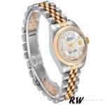 Rolex Datejust 179173 Mother Of Pearl White Dial 26MM Lady Replica Watch - Image 2