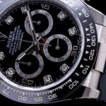 Rolex Daytona 116519 White Gold Automatic Black Dial Diamonds 40mm Mens Replica Watch - Image 15