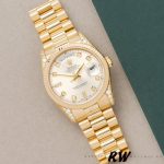 Rolex Day-Date 118338 Yellow gold Silver dial 36mm Unisex Replica Watch - Image 3