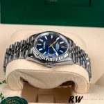 Rolex Datejust 126234 Fluted Bezel Blue Fluted Motif Dial 36MM Unisex Replica Watch - Image 14