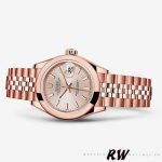 Rolex Datejust 279165 Sundust Index Dial Domed Bezel 28mm Lady Replica Watch - Image 3