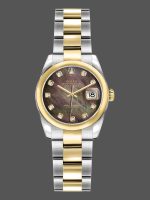 Rolex Datejust 179163 Black Mother of Pearl Dial Domed Dezel 26MM Lady Replica Watch