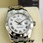 Rolex Pearlmaster 80319 White Roman Dial 29MM Lady Replica Watch - Image 2