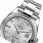 Rolex Day-Date 118239 Rhodium grey Dial white gold 36mm Unisex Replica Watch - Image 3