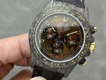 Rolex Daytona 40mm DIW Carbon Case Chocolate Dial Nylon Strap Mens Watch - Image 5