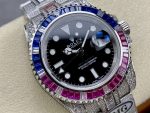 Rolex GMT Master AMG 126710BLRO 40mm With Dual Time & Sapphire Mirror Diamond Watch - Image 4