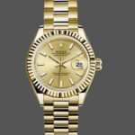 Rolex Datejust 279178 Champagne Index Dial Fluted Bezel 28mm Lady Replica Watch