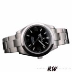 Rolex Explorer 42002 Stainless Steel Black Dial 39MM Mens Replica Watch - Image 3