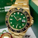 Rolex GMT Master II 116718LN Oyster Bracelet Green Dial 40mm Mens Replica Watch - Image 12