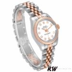 Rolex Datejust 179171 White Diamond Dial Fluted Bezel 26MM Lady Replica Watch - Image 2