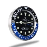 Rolex GMT Master Black & Blue Wall Clock - Image 3