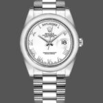 Rolex Day-Date 118206 White Roman Numeral 36mm Unisex Replica Watch