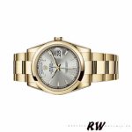 Rolex Day-Date 118208 Silver Dial Yellow Gold 36mm Unisex Replica Watch - Image 4